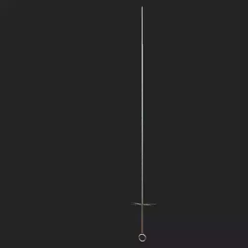 Free Low-Poly Rapier Free low-poly 3D model