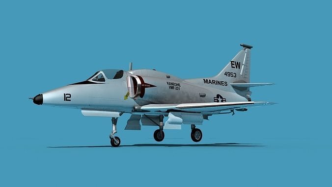 Douglas A-4M Skyhawk V05 USMC 3D model