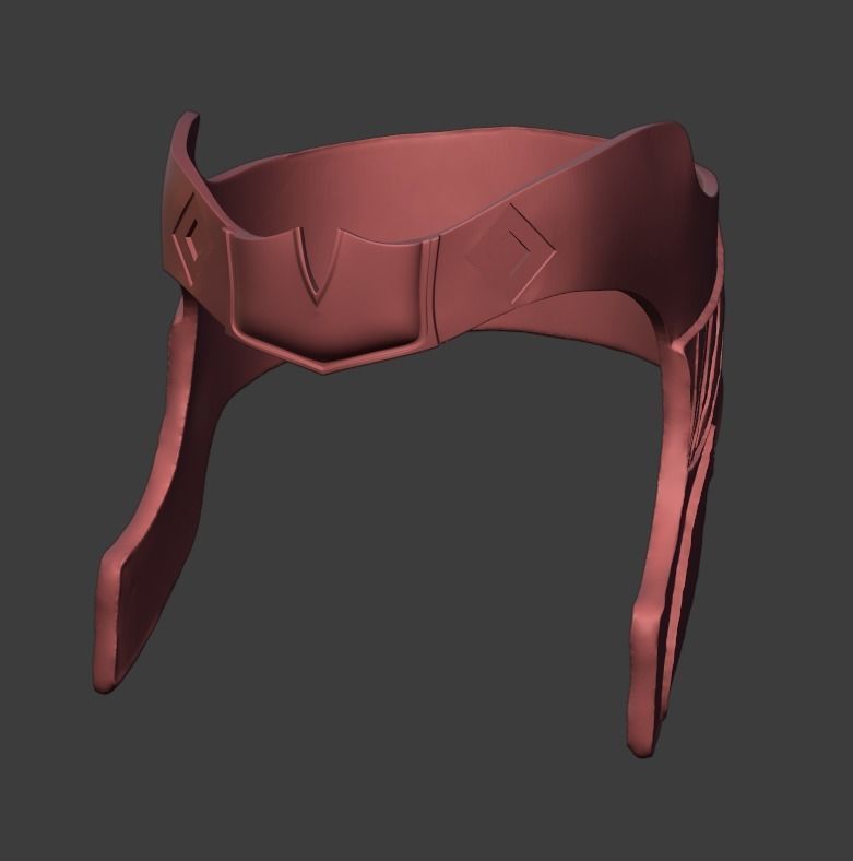 Loki Crown Helmet with Horns 3D print model_5