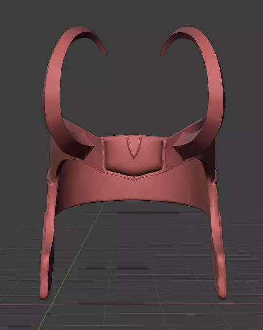 Loki Crown Helmet with Horns 3D print model_0