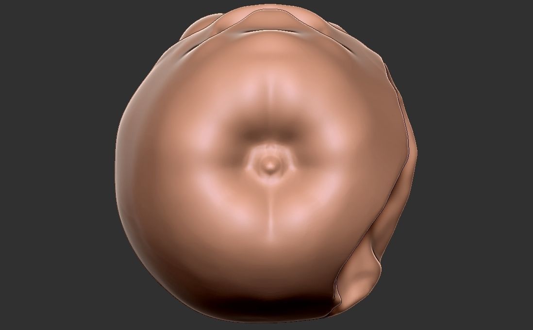 Caricature of apple getting angry for being bitten 3D print model_14