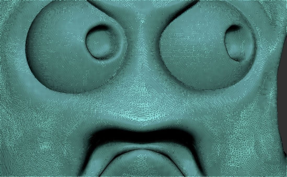 Caricature of apple getting angry for being bitten 3D print model_23