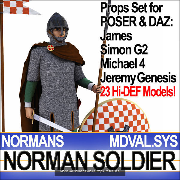 Medieval Soldiers 3D Model Collection_5
