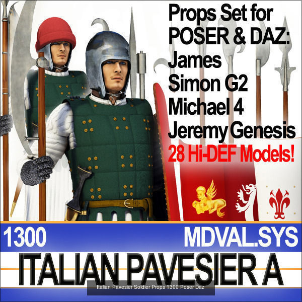 Medieval Soldiers 3D Model Collection_7