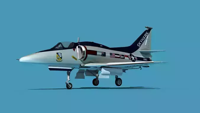 Douglas A-4M Skyhawk V08 USMC 3D model