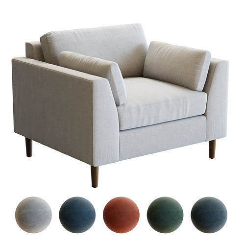 Crate and Barrel Avondale Armchair 3D model