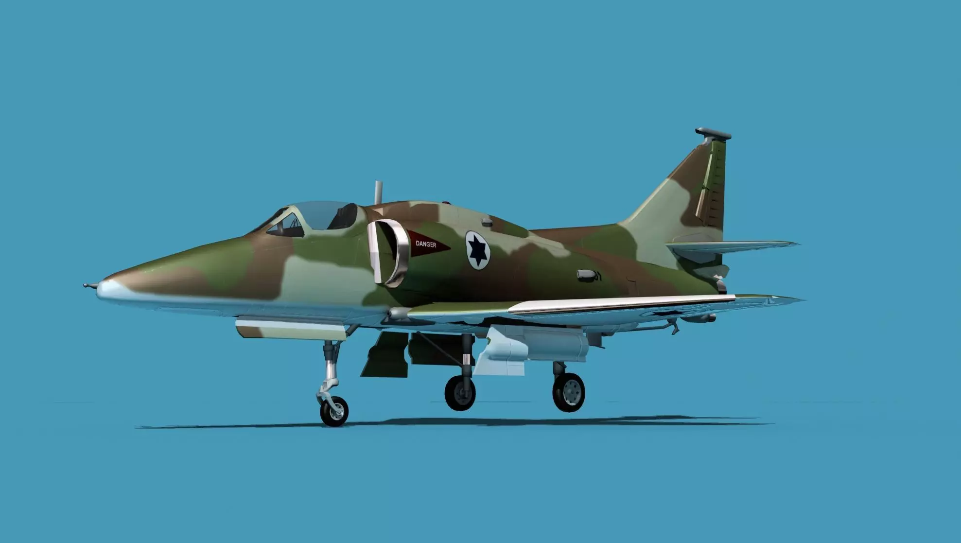 Douglas A-4M Skyhawk V12 Israel 3D model