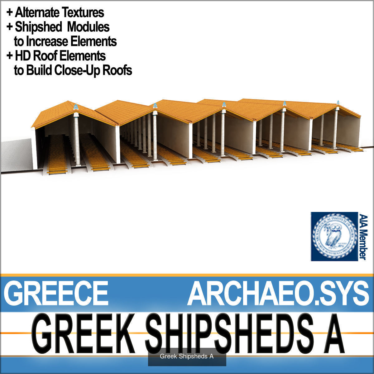 Ancient Greek Buildings 3D Model Collection_8