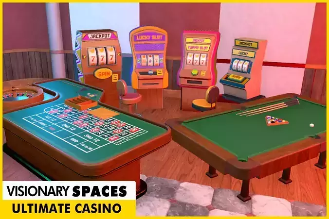 Ultimate Casino Pack Low-poly 3D model