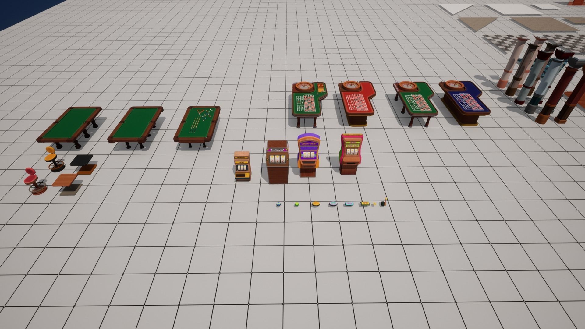 Ultimate Casino Pack Low-poly 3D model_26