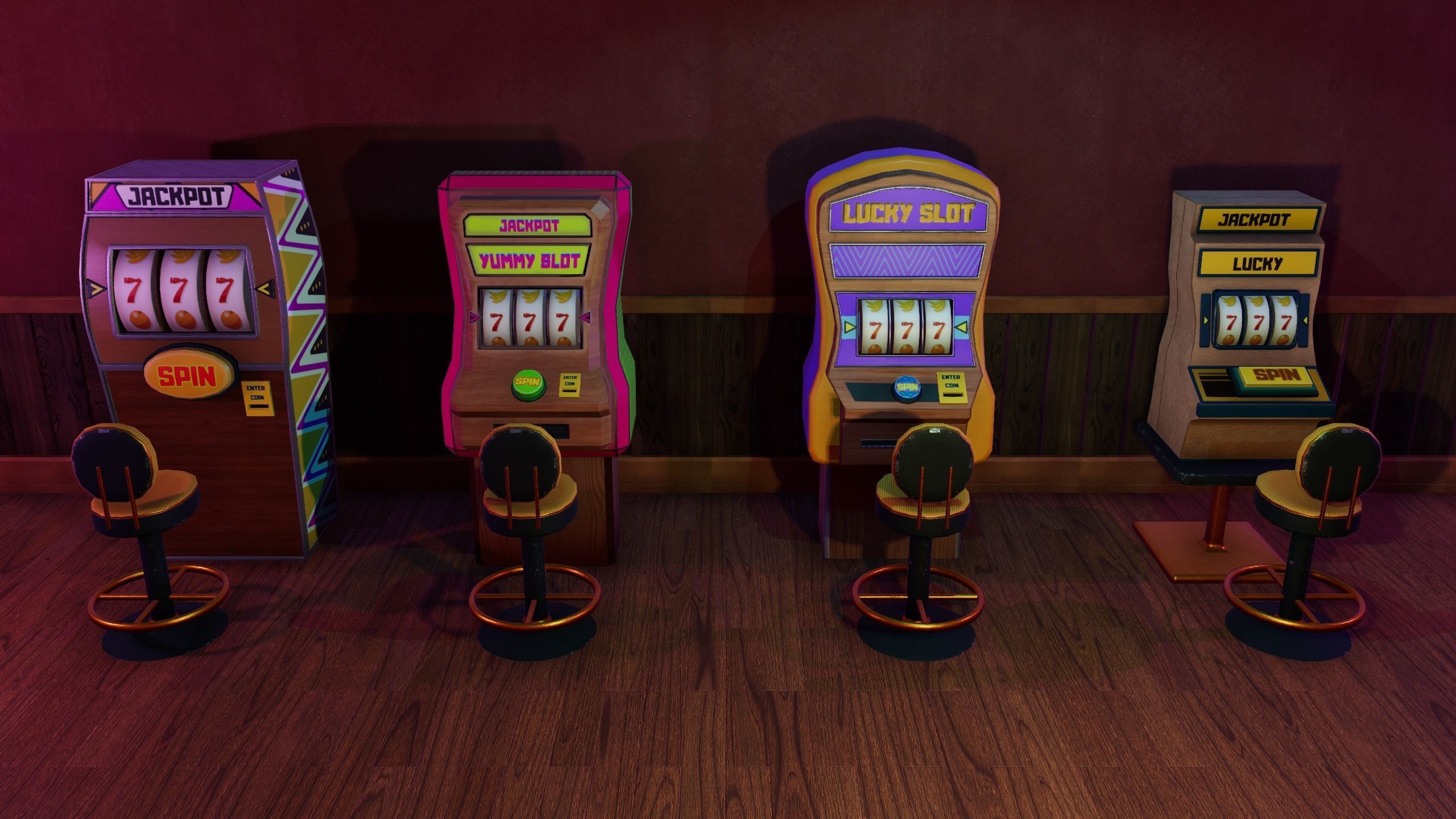 Ultimate Casino Pack Low-poly 3D model_11