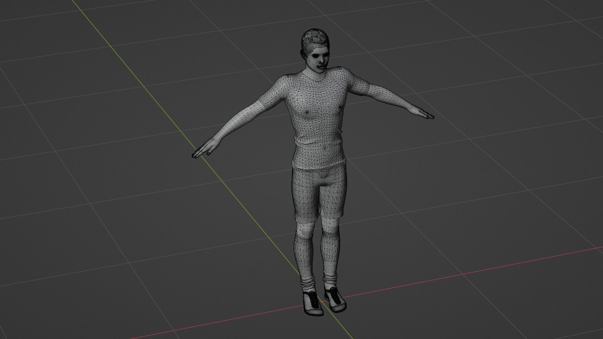 Cristiano Ronaldo - Real Madrid Low-poly 3D model_6