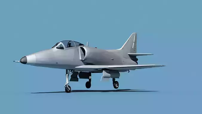 Douglas TA-4D Skyhawk V00 Bare Metal