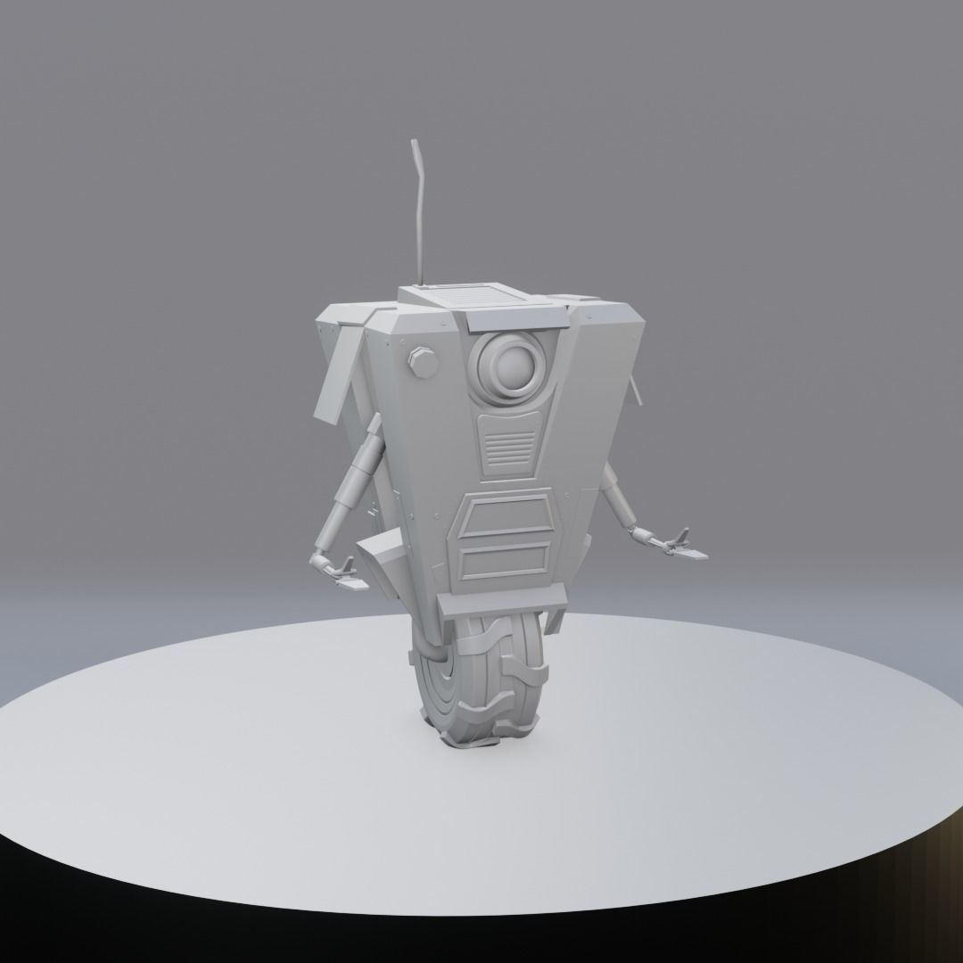 Borderlands - Clap Trap  Free 3D model_1