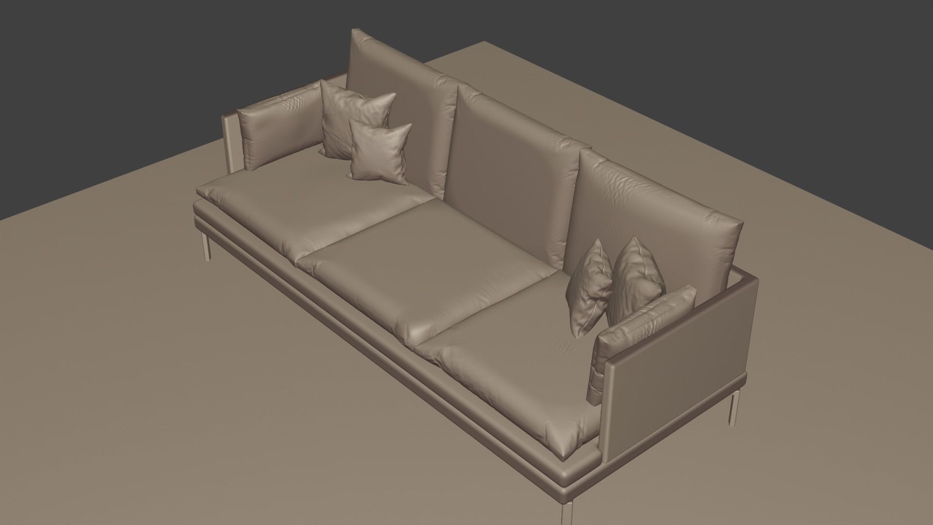 Couch Sofa Free low-poly 3D model_3