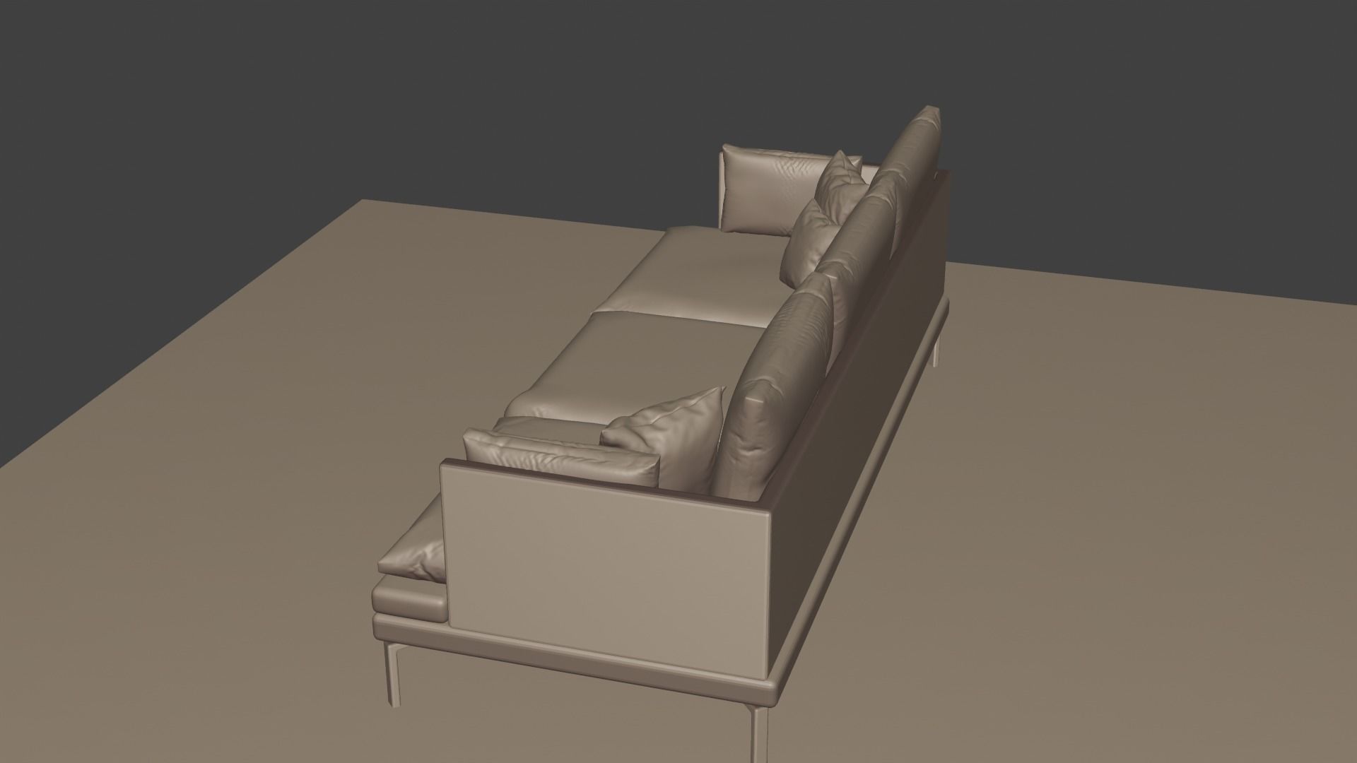 Couch Sofa Free low-poly 3D model_4
