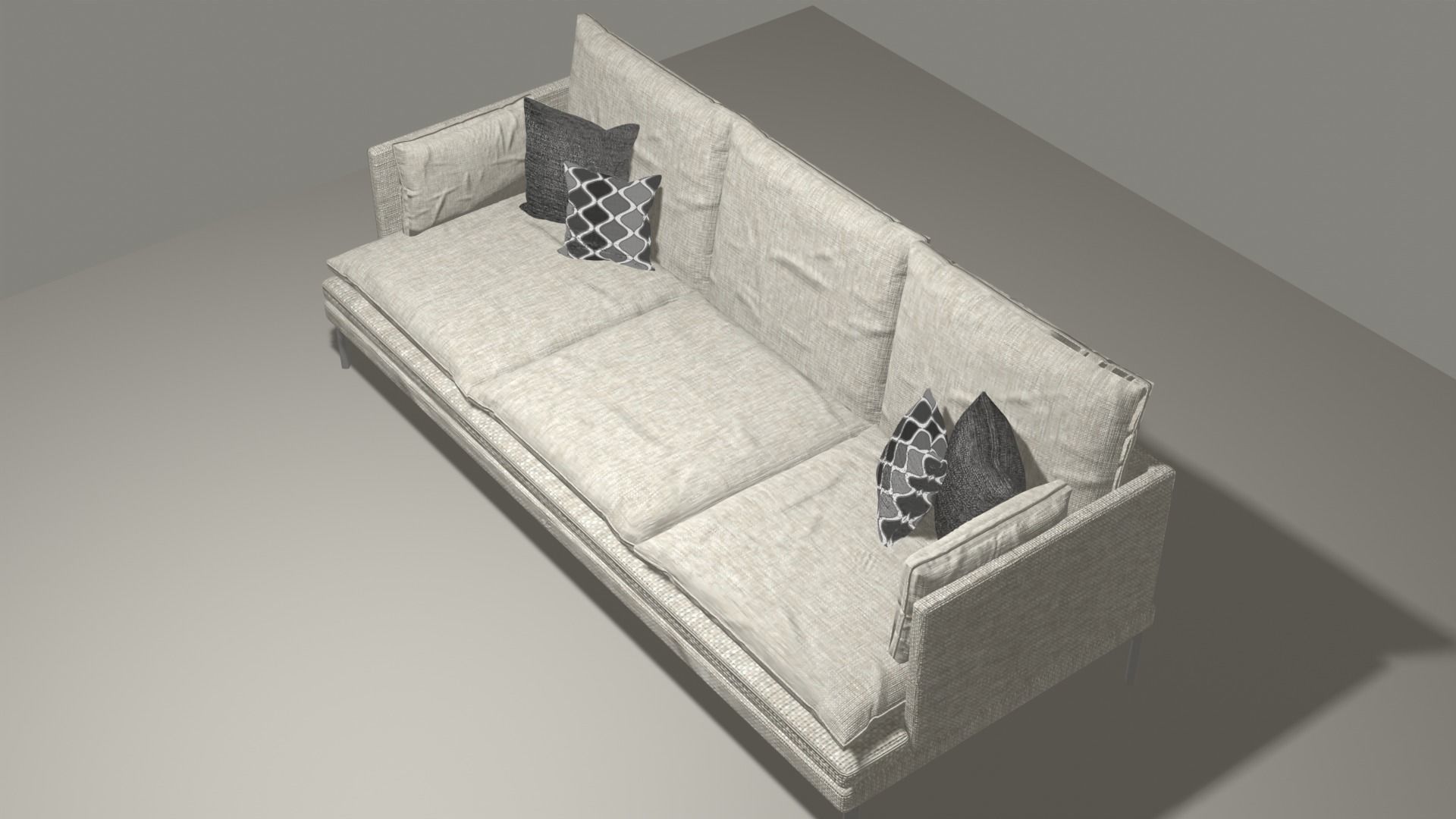 Couch Sofa Free low-poly 3D model_2