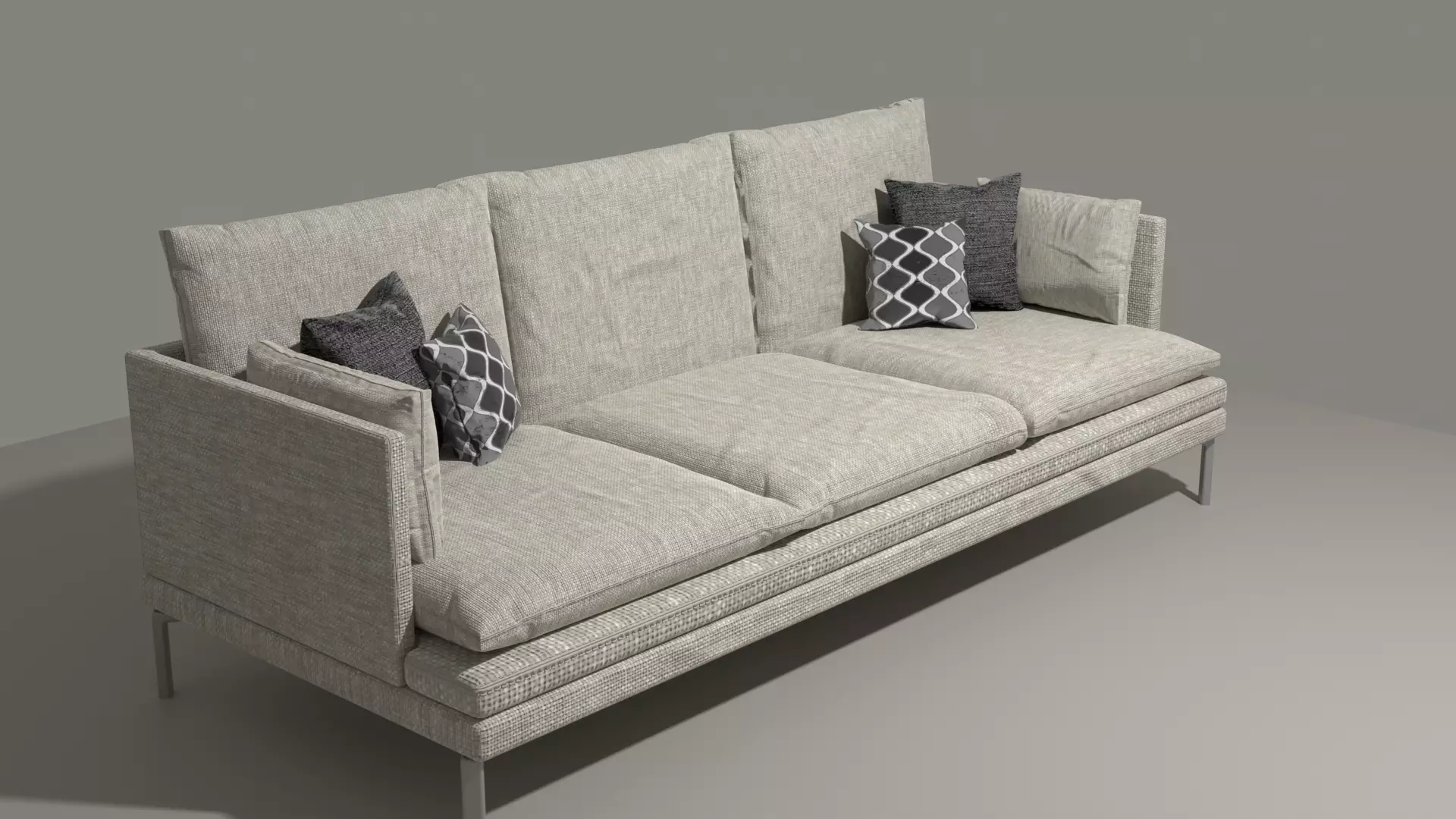 Couch Sofa Free low-poly 3D model_0