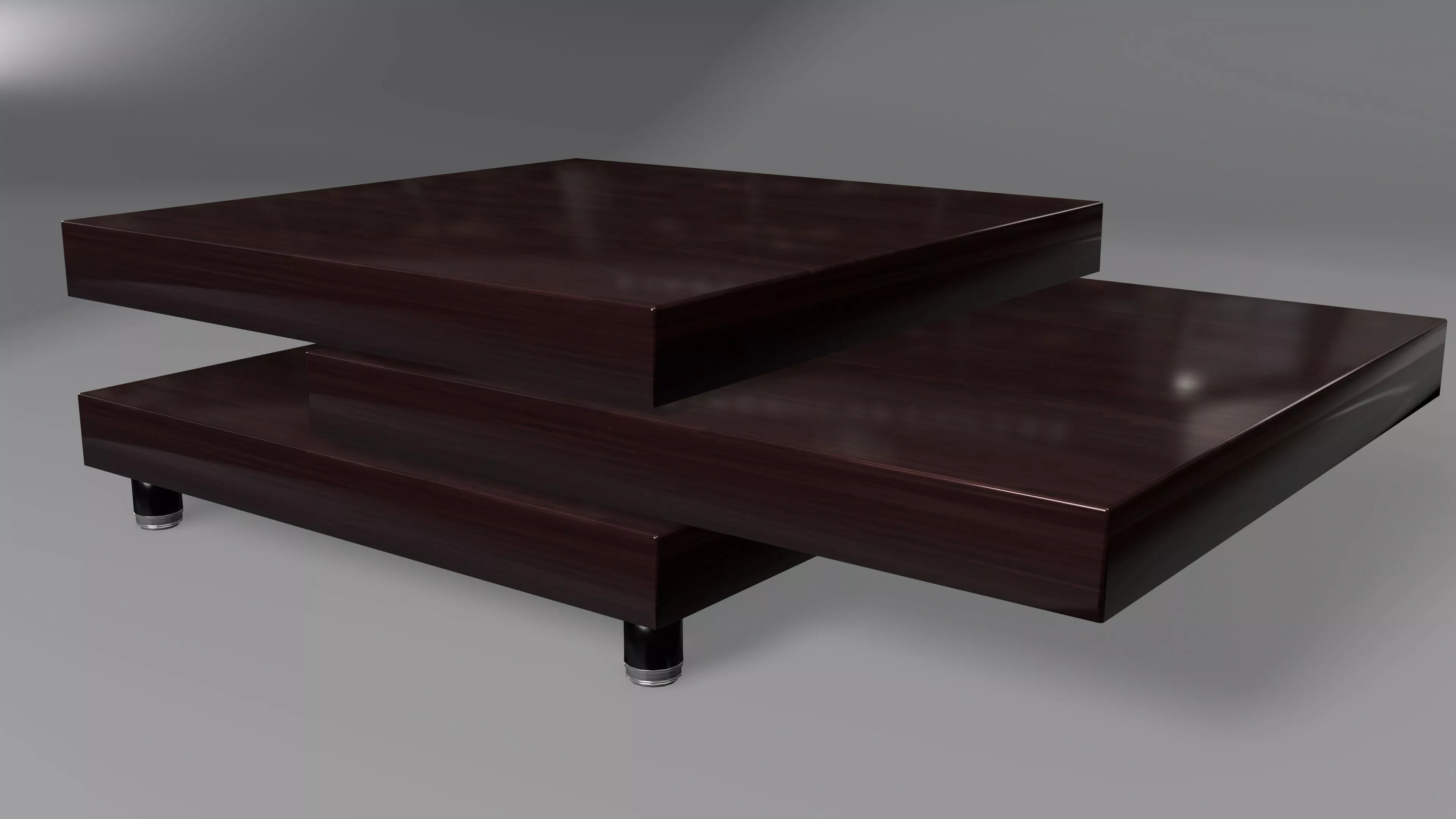 Wooden Coffee Table Free low-poly 3D model