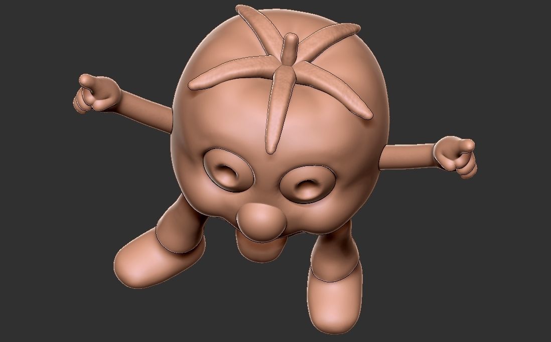 Party Tomato character 3D print model_19