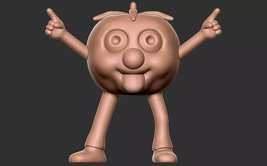 Party Tomato character 3D print model_0