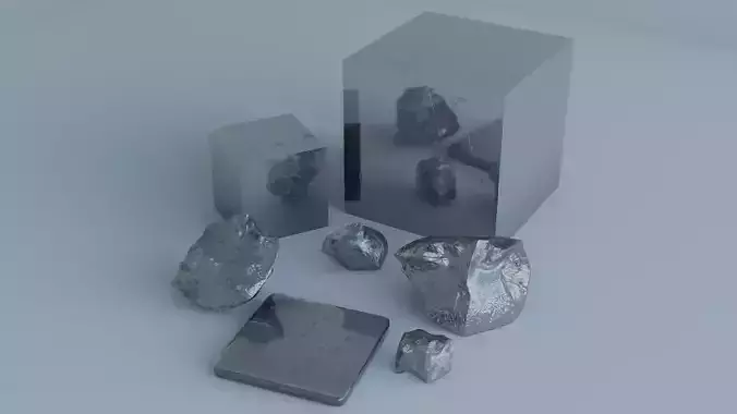 Procedural Chromium 3D model