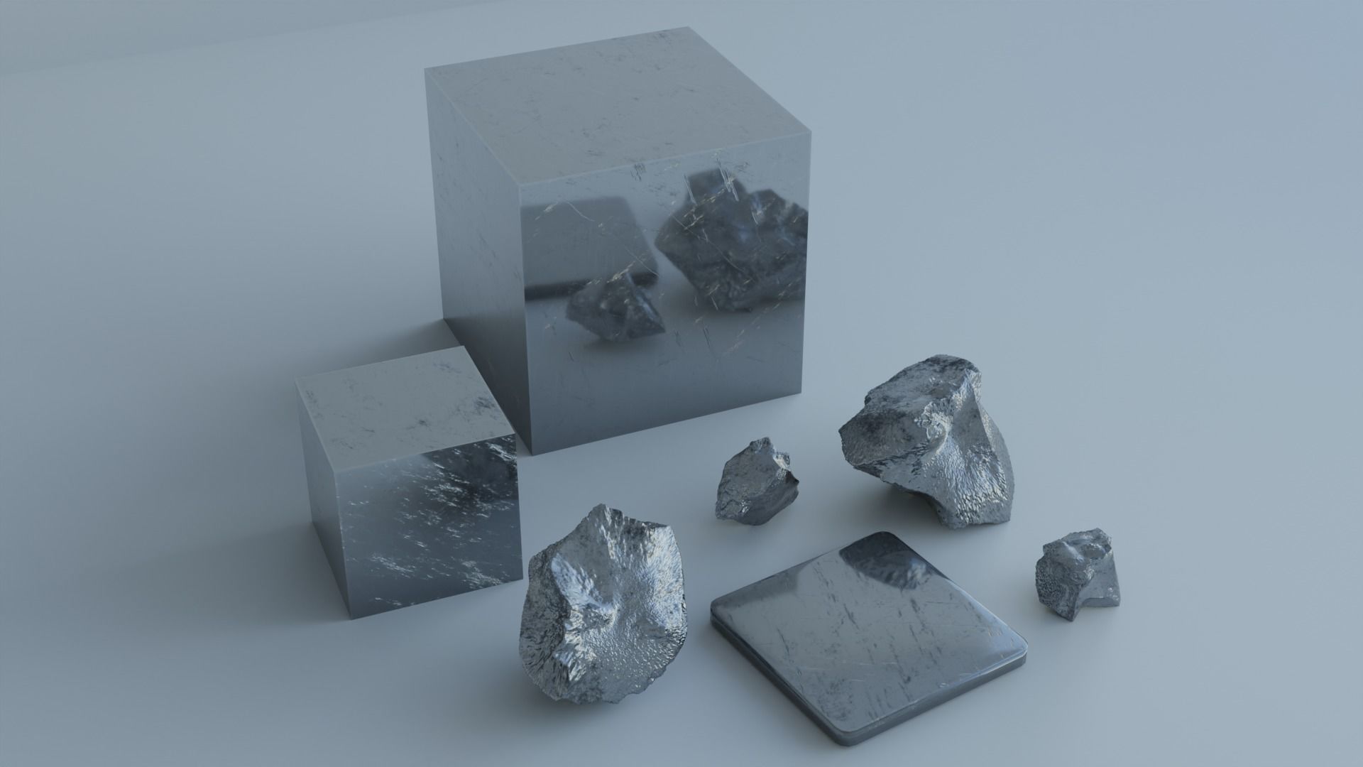 Procedural Chromium 3D model_2