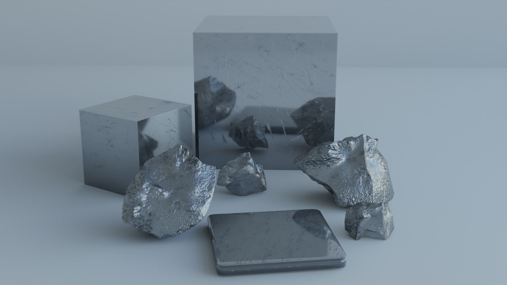 Procedural Chromium 3D model_4