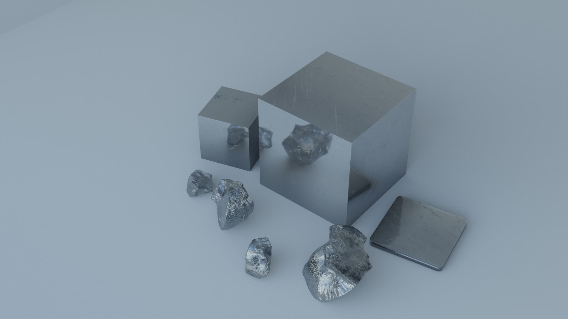 Procedural Chromium 3D model_3