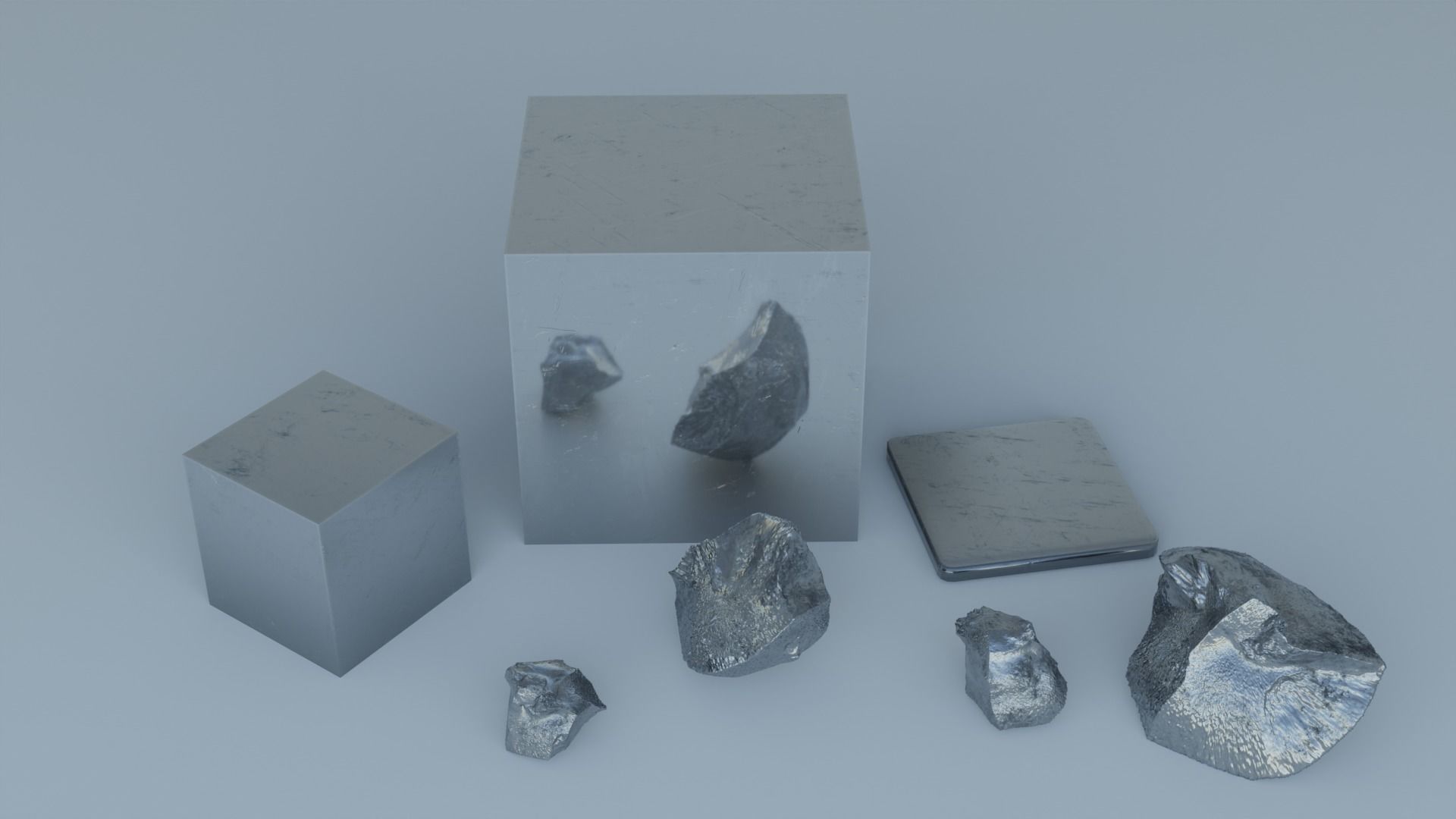 Procedural Chromium 3D model_1