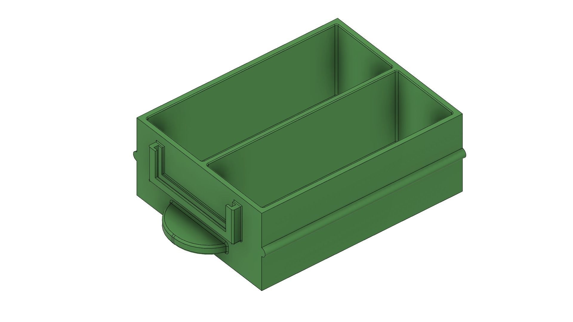 Modular Organizer With Container  3D print model_10