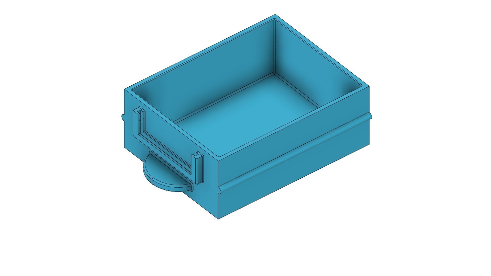 Modular Organizer With Container  3D print model_13