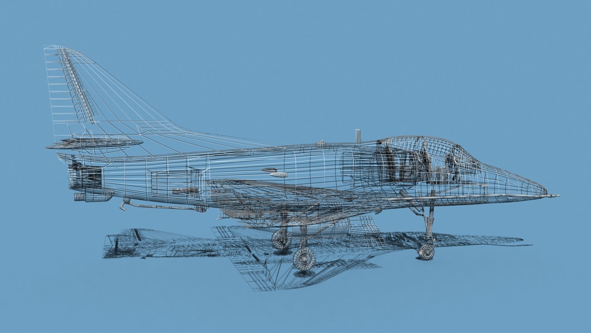 Douglas TA-4D Skyhawk V03 USN 3D model_14
