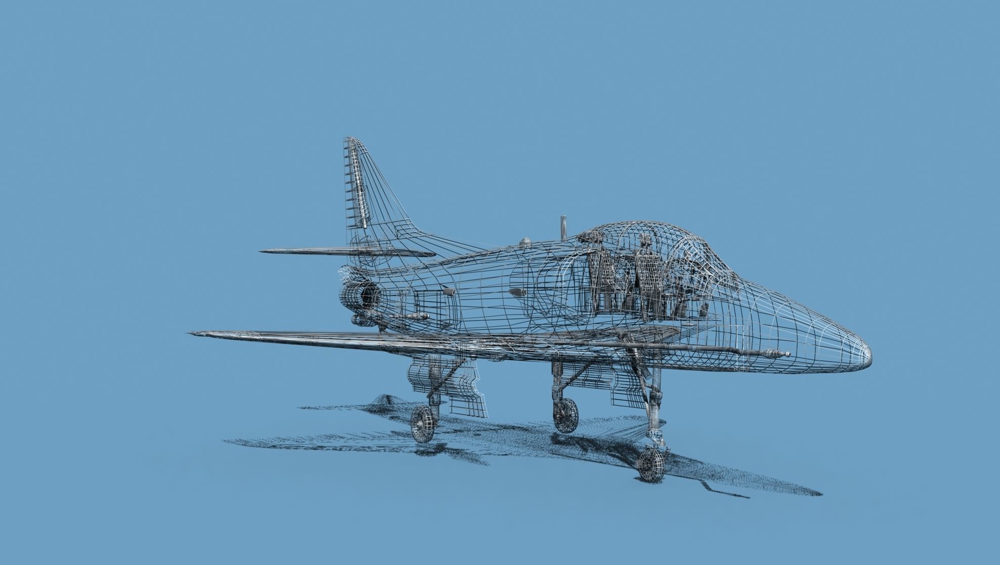 Douglas TA-4D Skyhawk V03 USN 3D model_13