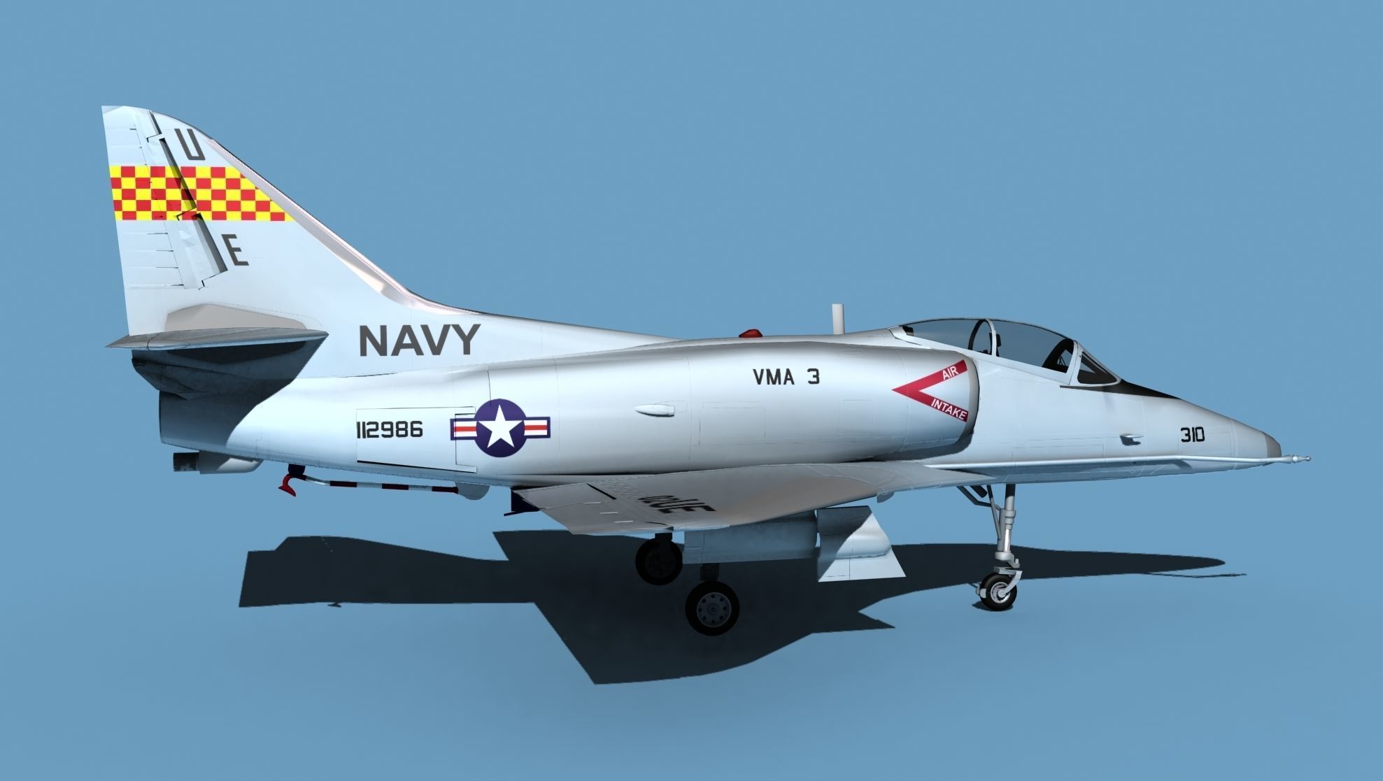 Douglas TA-4D Skyhawk V03 USN 3D model_4