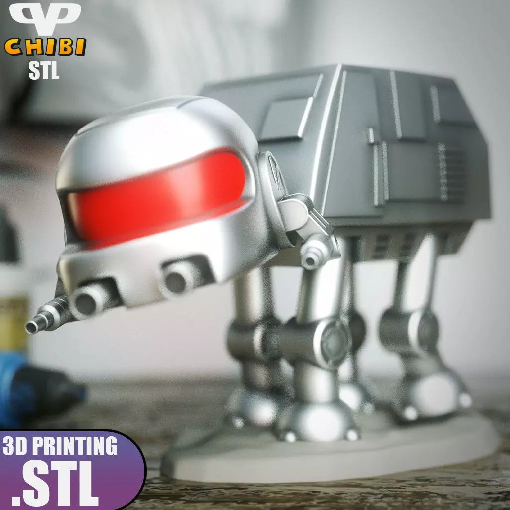 AT-AT Chibi STL for 3D Printing ChibiSTL 3DXM 3D print model_0
