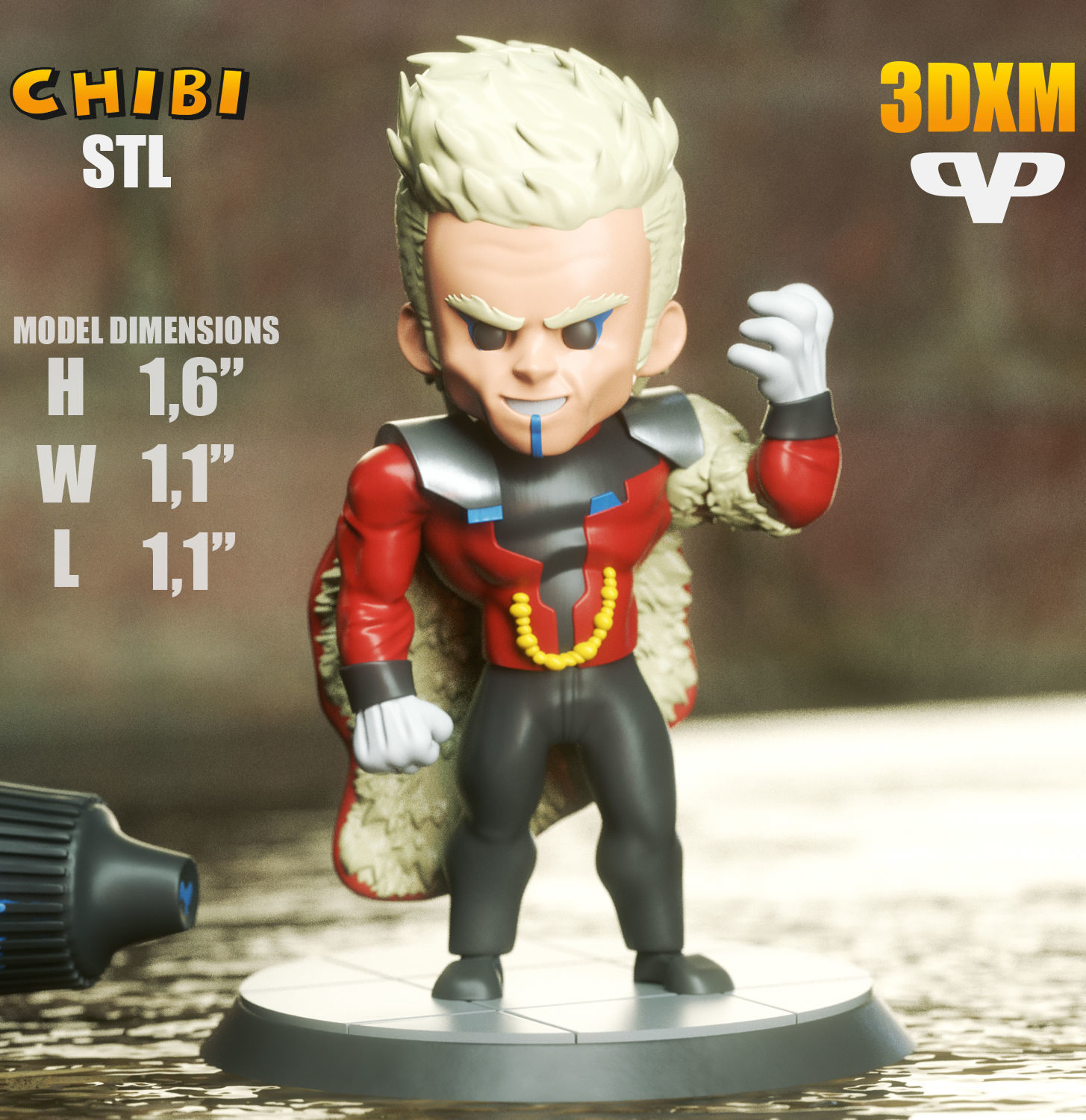 Collector Chibi  STL for 3D Printing ChibiSTL 3DXM 3D print model_2