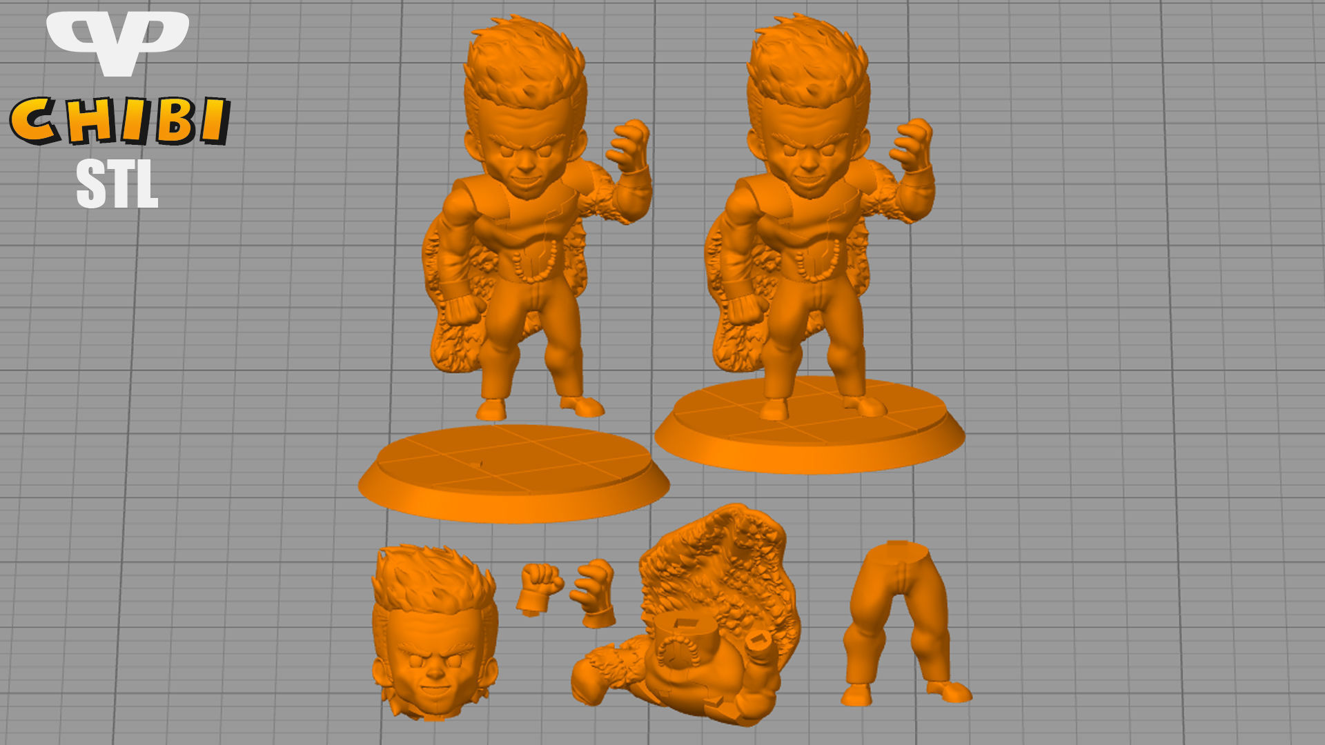 Collector Chibi  STL for 3D Printing ChibiSTL 3DXM 3D print model_1