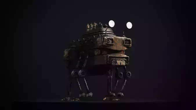 Original Character - Hard surface robot Free 3D model