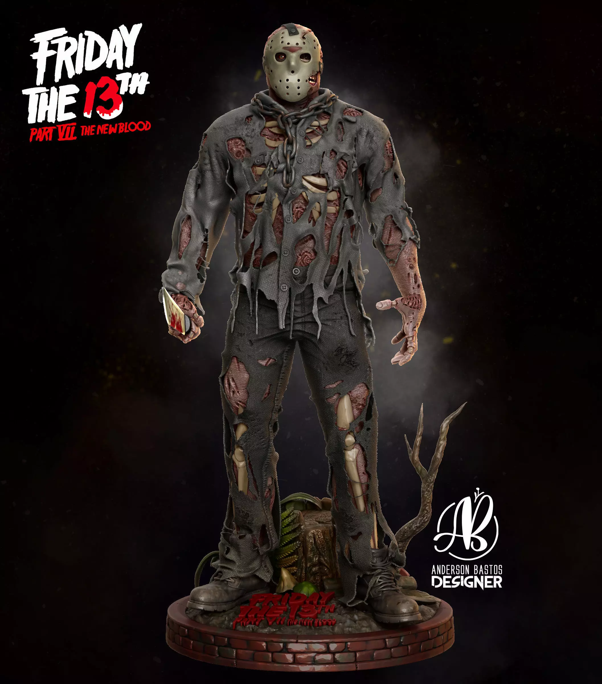 Jason Voorhees 3D print model_0