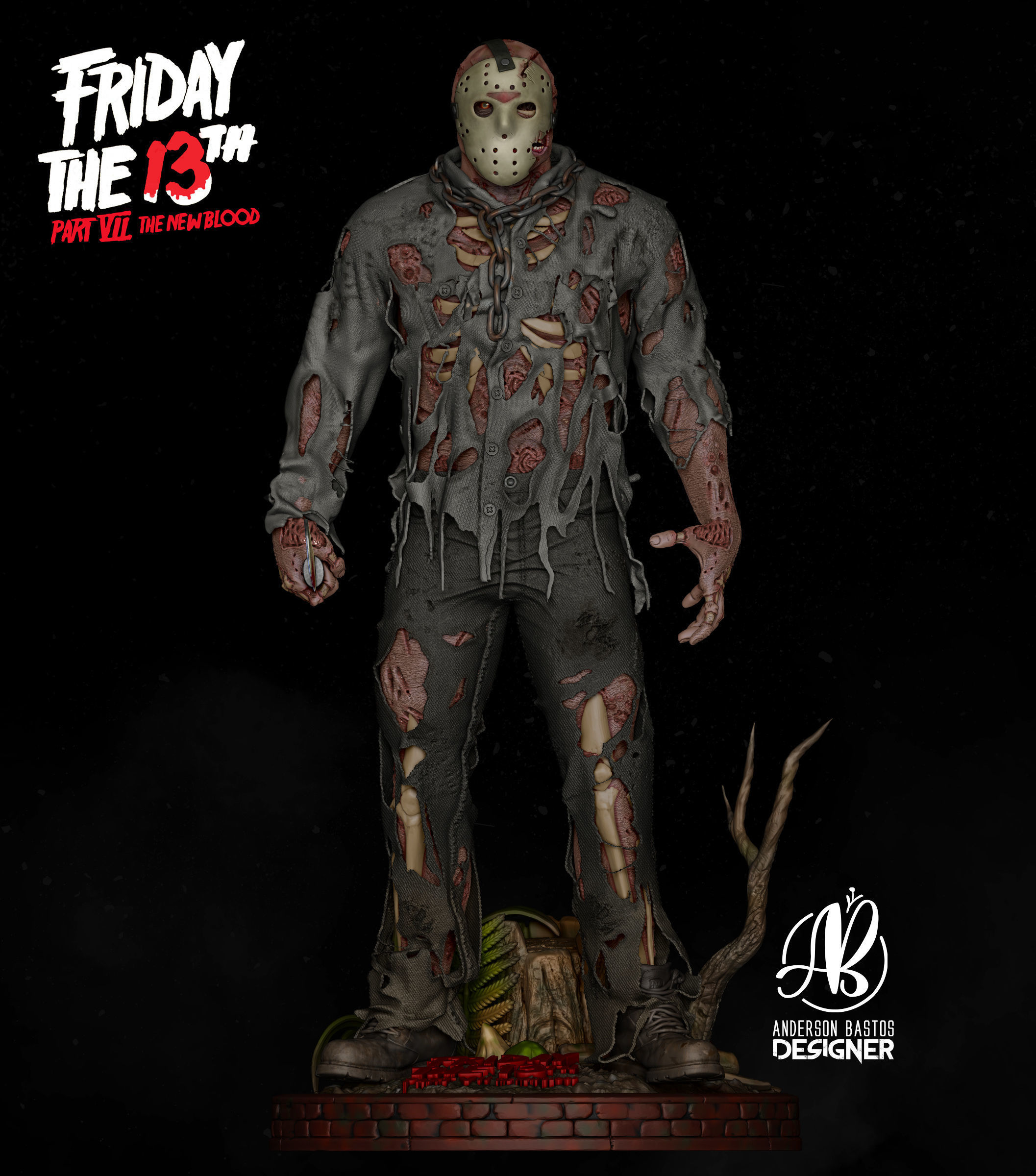 Jason Voorhees 3D print model_1