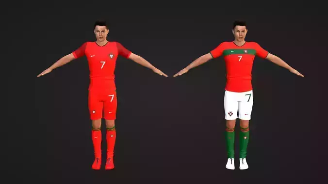 Cristiano Ronaldo - Portugal - Two Models