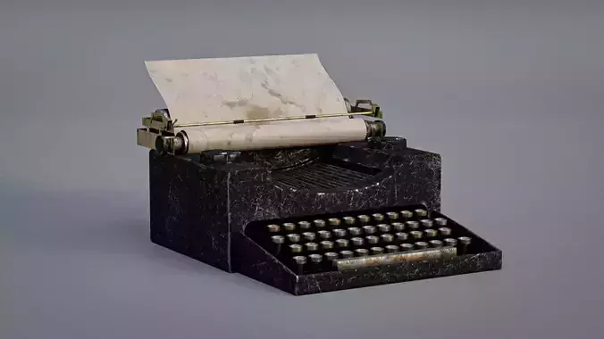 Old fashioned typewriter