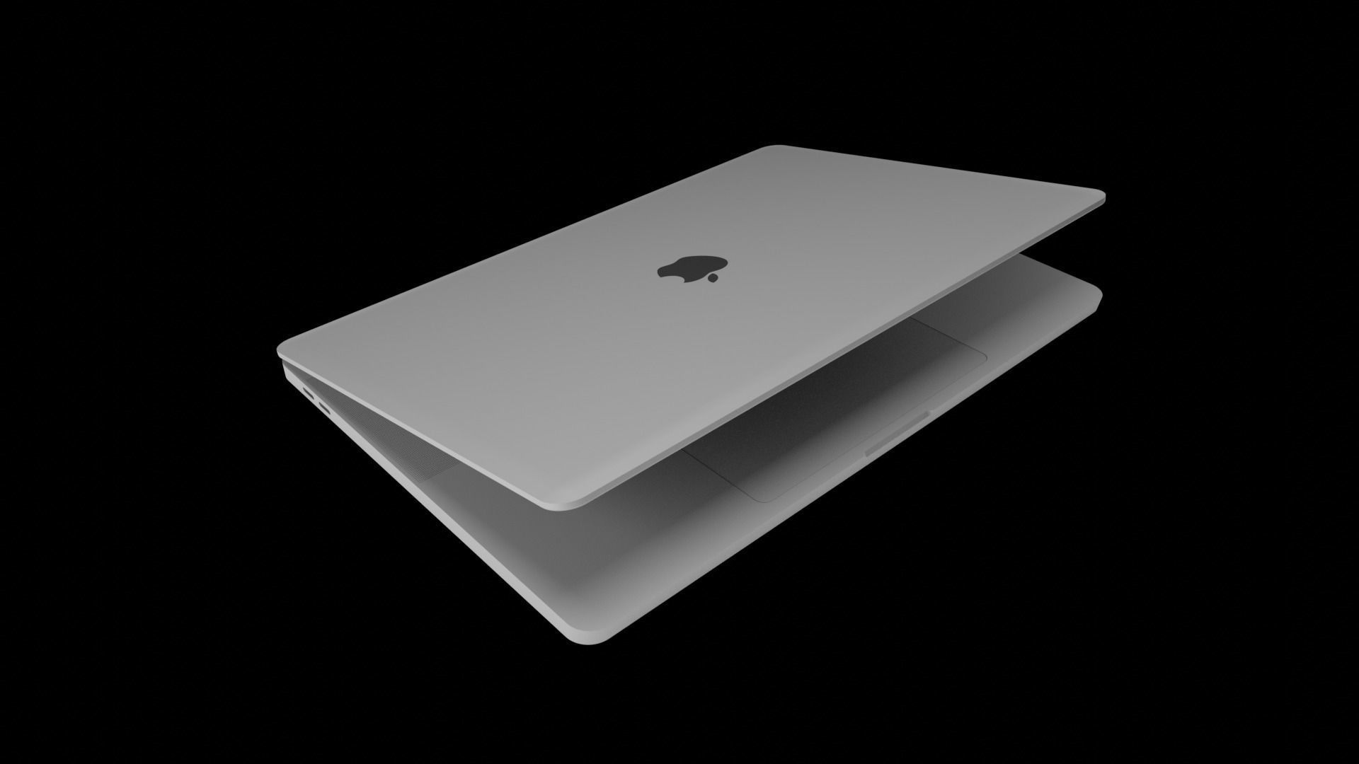 MacBook 3D Blender 3D model_3