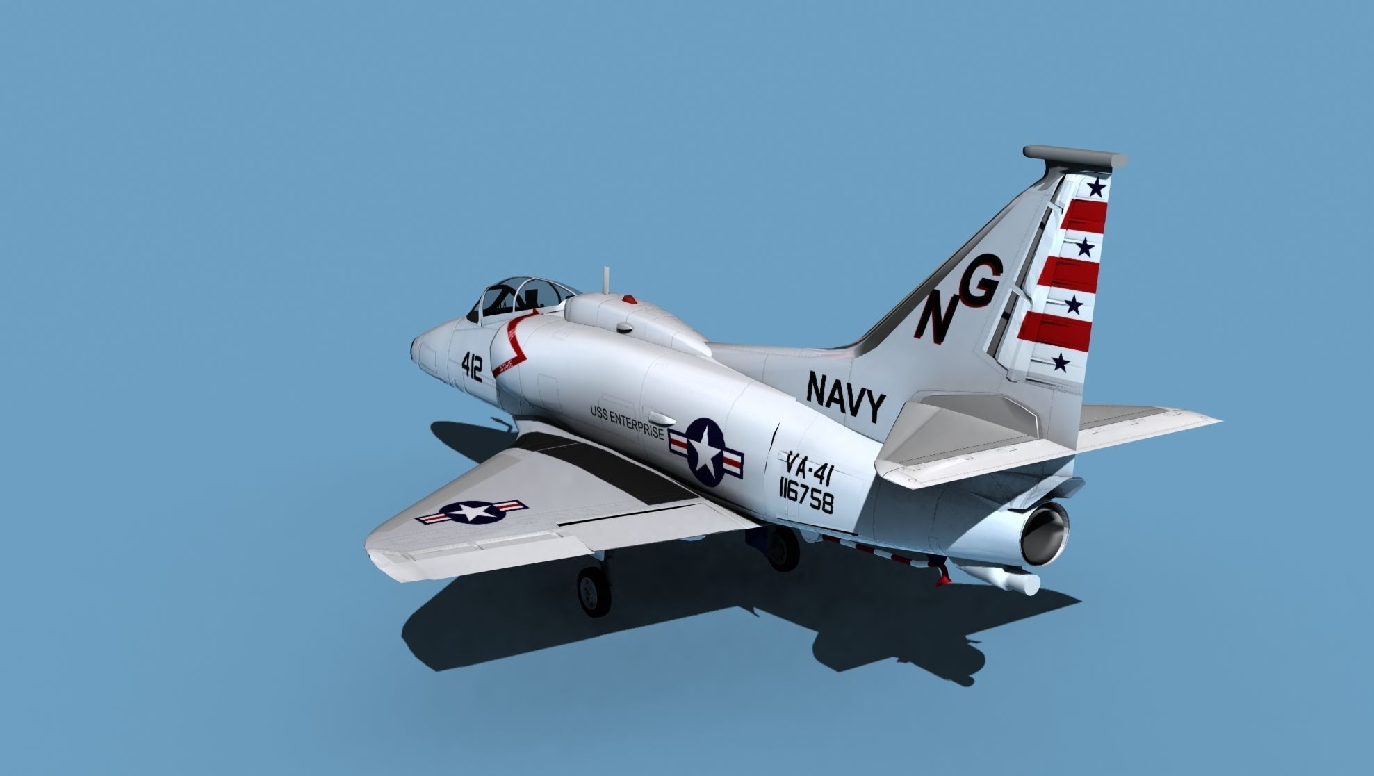 Douglas TA-4M Skyhawk V02 USN 3D model_7