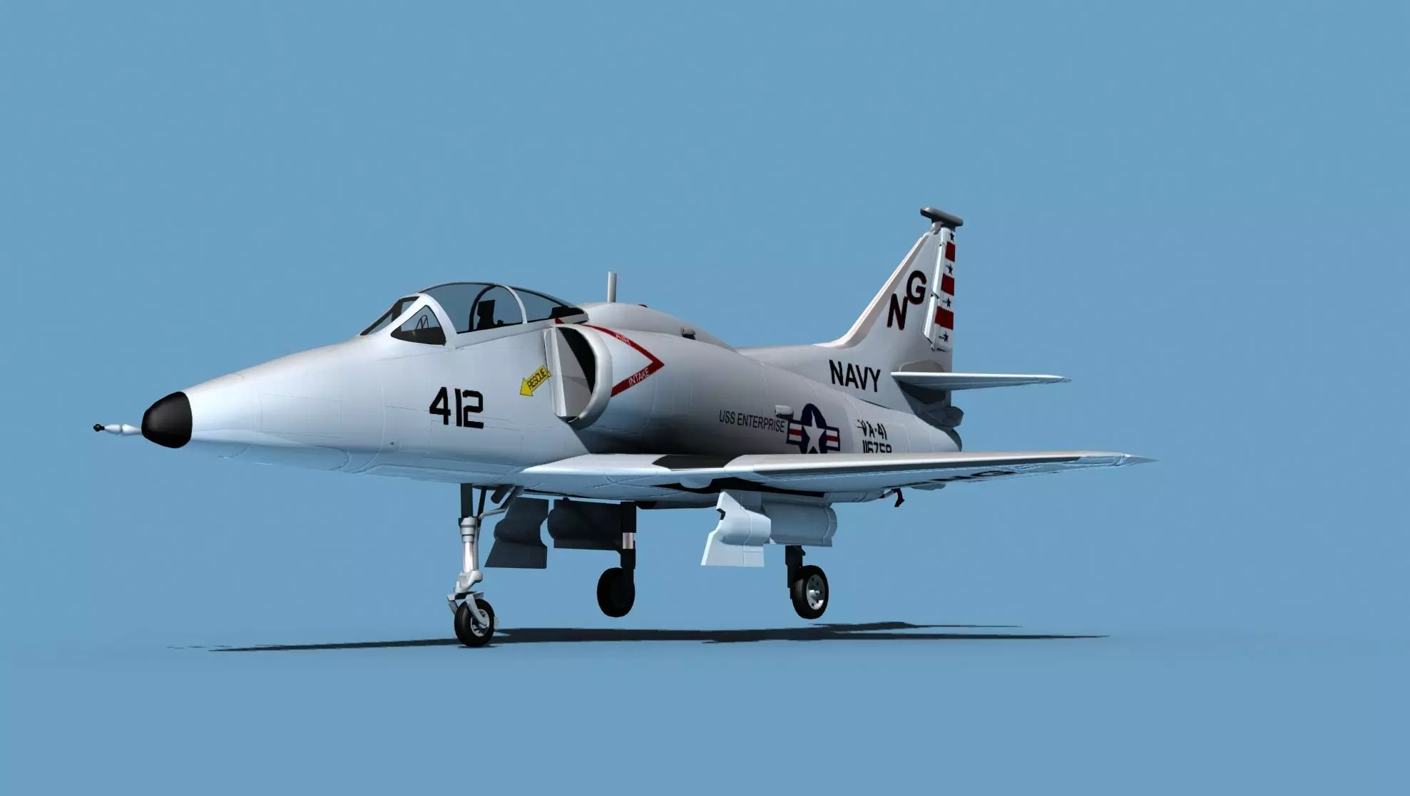 Douglas TA-4M Skyhawk V02 USN 3D model_0