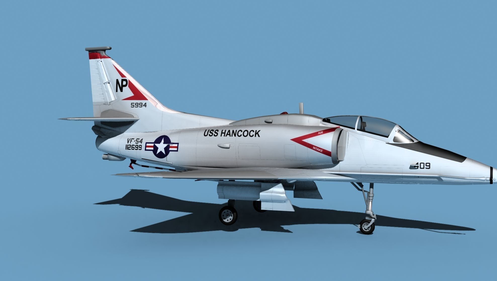 Douglas TA-4M Skyhawk V03 USN 3D model_3