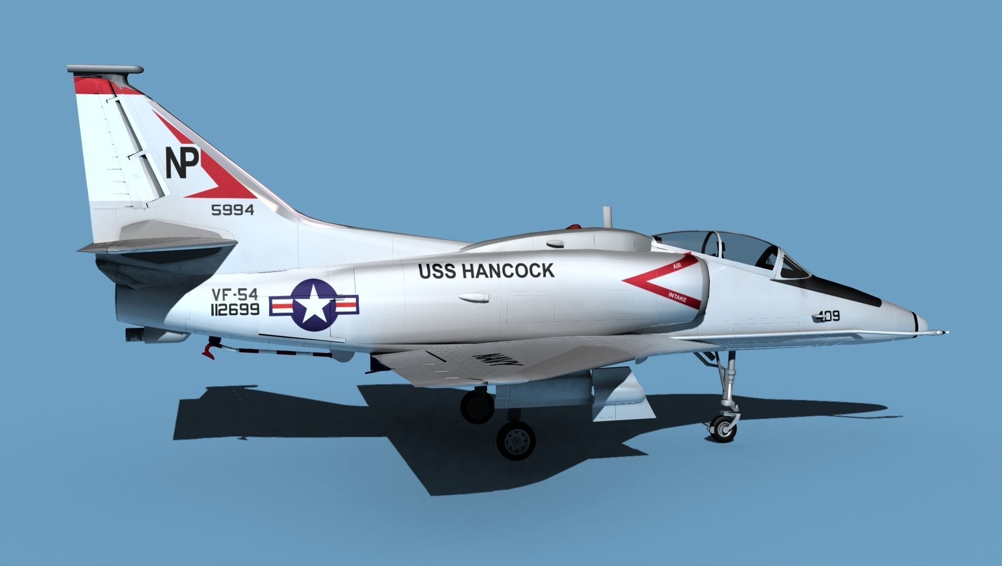 Douglas TA-4M Skyhawk V03 USN 3D model_4