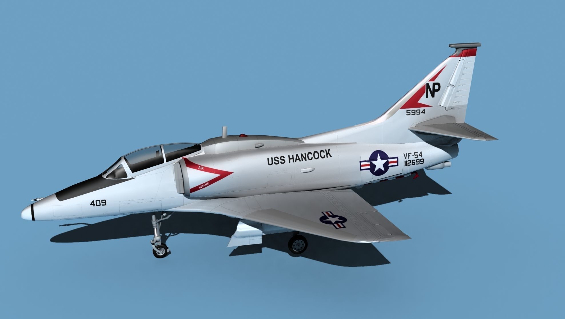 Douglas TA-4M Skyhawk V03 USN 3D model_9