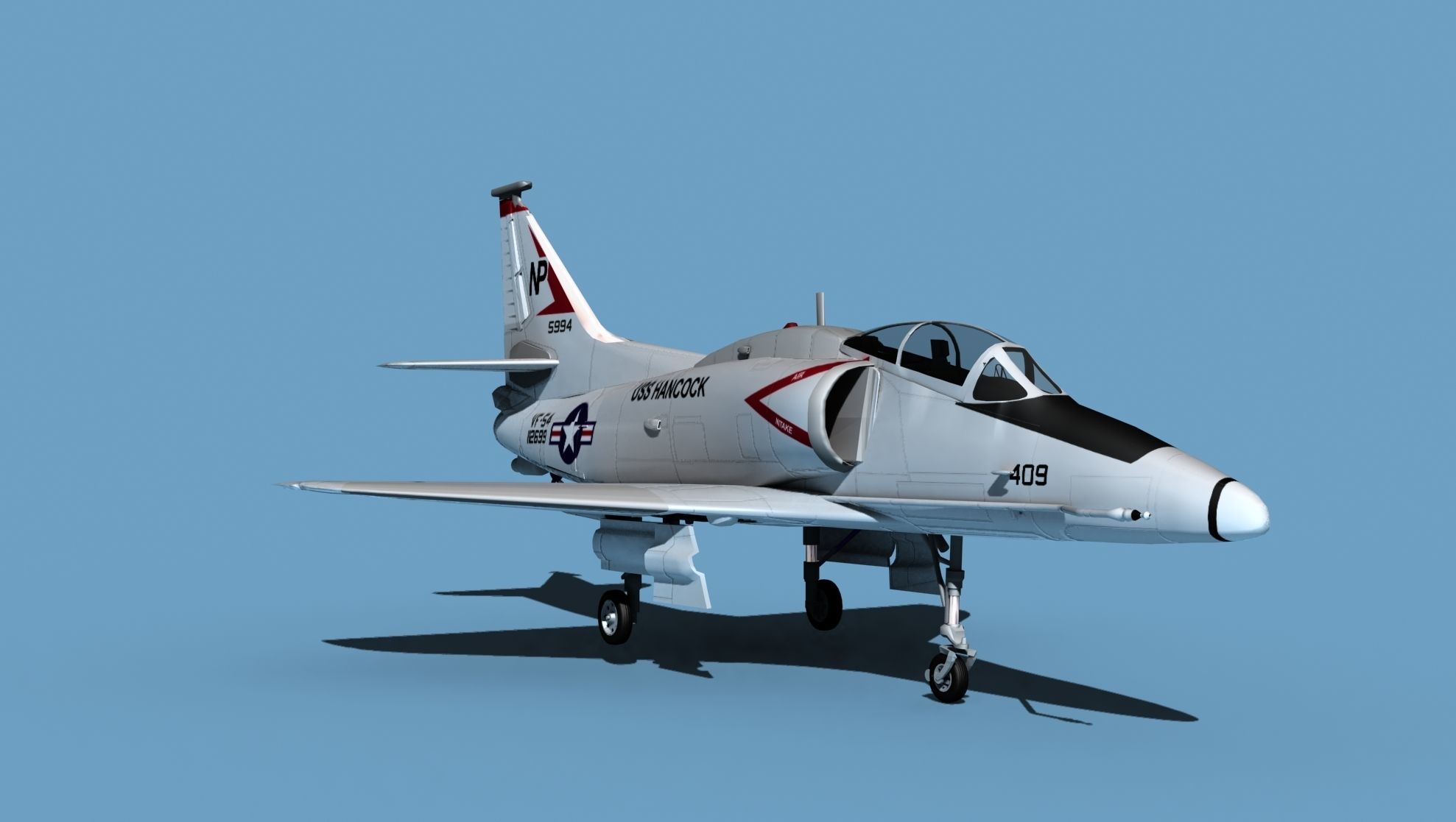 Douglas TA-4M Skyhawk V03 USN 3D model_2